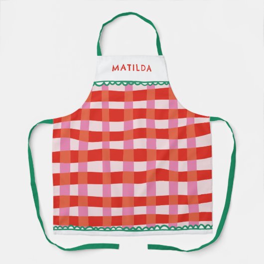 All-over Print Apron Schort (Voorkant)