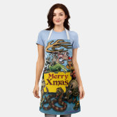 All-over Print Apron Schort (Gedragen)