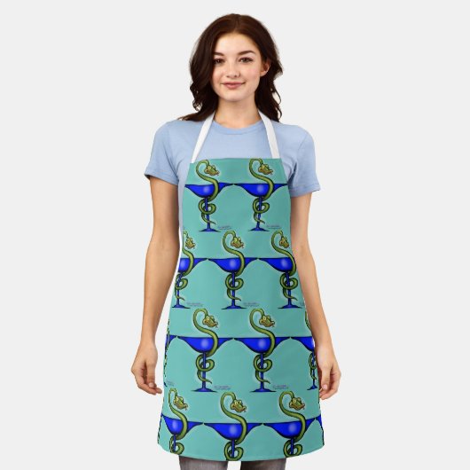 All-over Print Apron Schort (Gedragen)