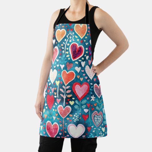 All-over Print Apron Schort (Insitu)