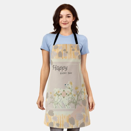 All-over Print Apron Schort (Gedragen)