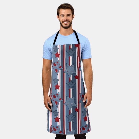 All-over Print Apron Schort (Gedragen)