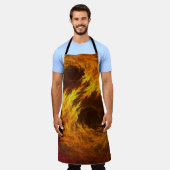 All-Over Print Apron Schort (Gedragen)
