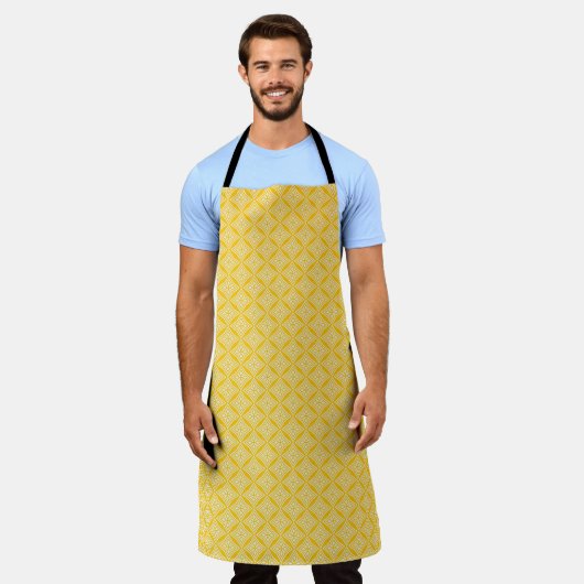 All-Over Print Apron Schort (Gedragen)