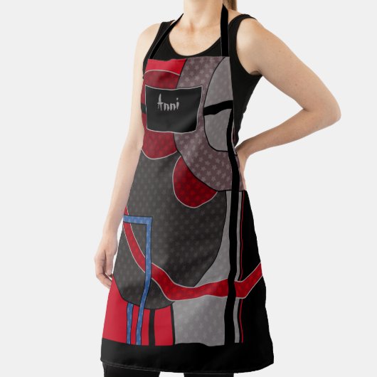 All-over Print Apron Schort (Insitu)