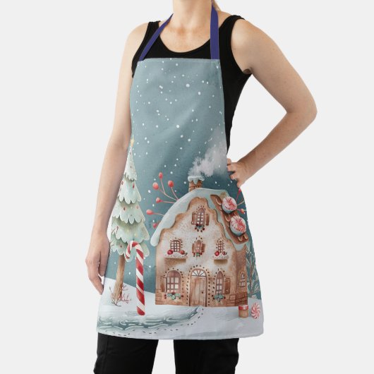 All-over Print Apron Schort (Insitu)