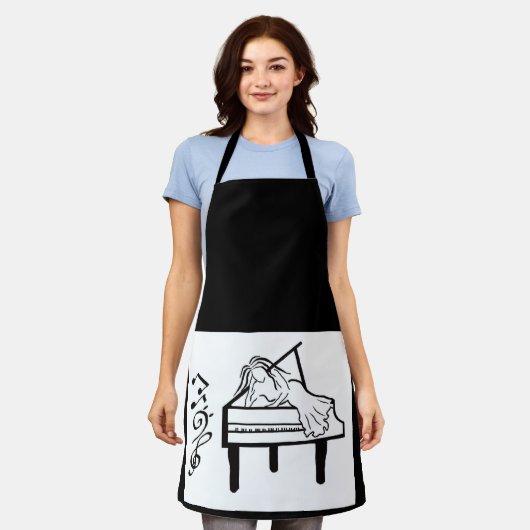 All-over Print Apron Schort (Gedragen)
