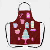 All-over Print Apron Schort (Voorkant)
