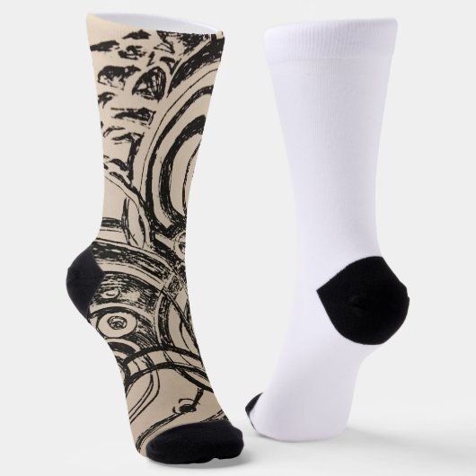 All-over Print Apron Sokken (Gebogen)