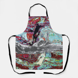 All‑Over Print Apron – Strata Pulse Schort