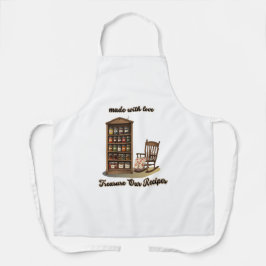 All-Over Print Apron, Treasure Our Recipes Schort