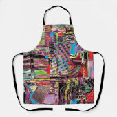All‑Over Print Apron – Urban Fractals Schort (Voorkant)