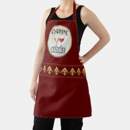 All-over Print Apron van de Humor van WIJN Schort
