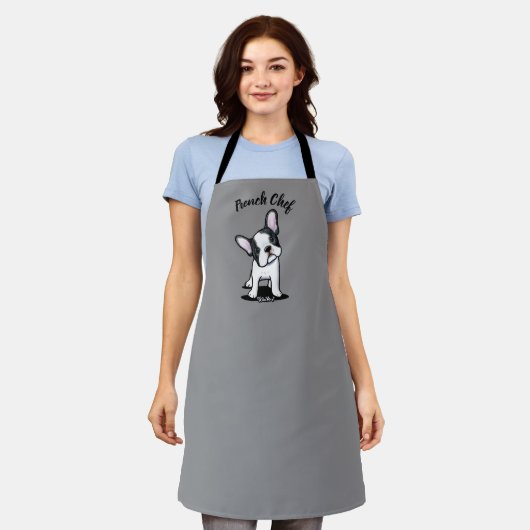 All-over Print Apron van zwarte & witte frank Schort (Gedragen)