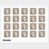 All-over Print Apron Vierkante Sticker (Vel)