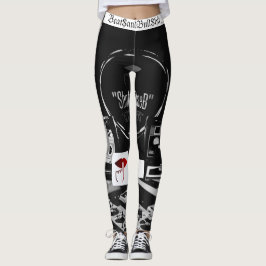 All-Over-Print "Beat$andBull$hit" Leggings