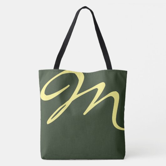 All-over-print (beide zijden) Groene grote canvas  Tote Bag (Achterkant)