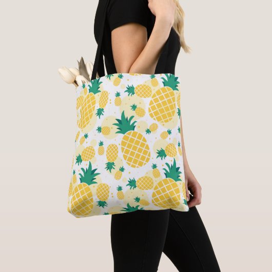 All-Over-Print Canvas tas ananas (Dichtbij)