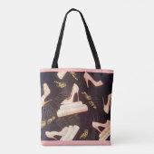 All-Over-Print Canvas tas "Fabulous Pink Shoes" (Achterkant)