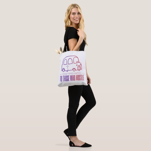 All-Over-Print Canvas tas, gemiddeld Tote Bag (Op model)