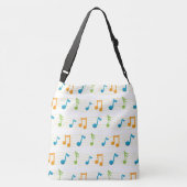 All-Over-Print Canvas tas, groot Crossbody Tas (Achterkant)