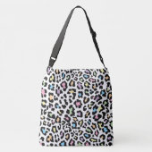 All-Over-Print Canvas tas, groot Crossbody Tas (Achterkant)