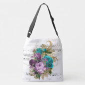 All-Over-Print Canvas tas, groot Crossbody Tas (Achterkant)