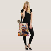 All-Over-Print Canvas tas, groot Tote Bag (Op model)