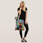 All-Over-Print Canvas tas, groot Tote Bag (Op model)