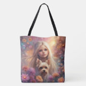 All-Over-Print Canvas tas, groot Tote Bag (Achterkant)