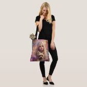 All-Over-Print Canvas tas, groot Tote Bag (Op model)