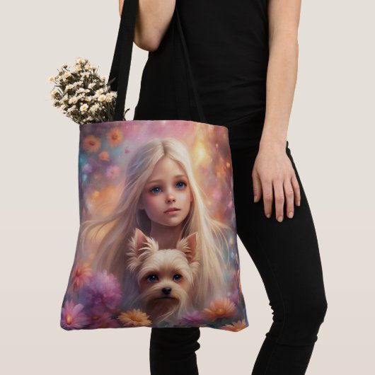 All-Over-Print Canvas tas, groot Tote Bag (Dichtbij)