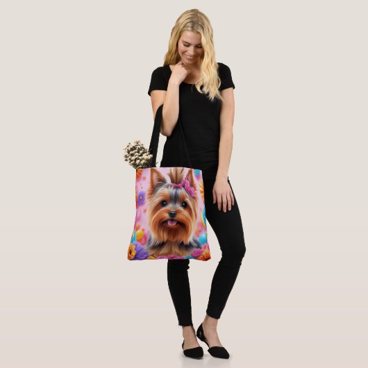 All-Over-Print Canvas tas, groot Tote Bag (Op model)