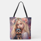 All-Over-Print Canvas tas, groot Tote Bag (Achterkant)