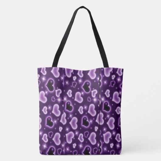 All-Over-Print Canvas tas, groot Tote Bag (Achterkant)
