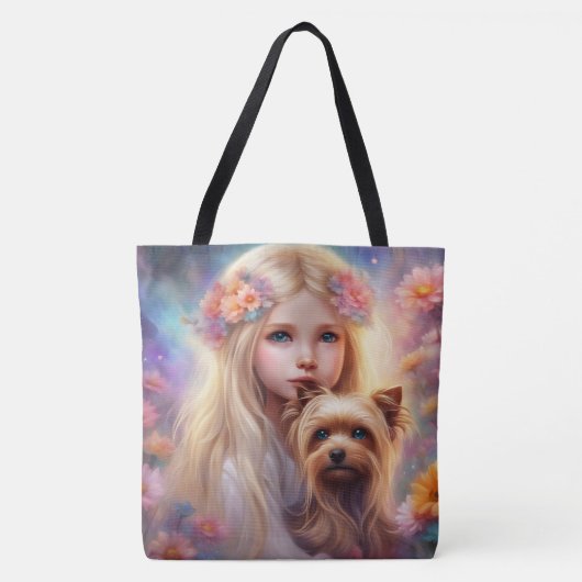 All-Over-Print Canvas tas, groot Tote Bag (Voorkant)