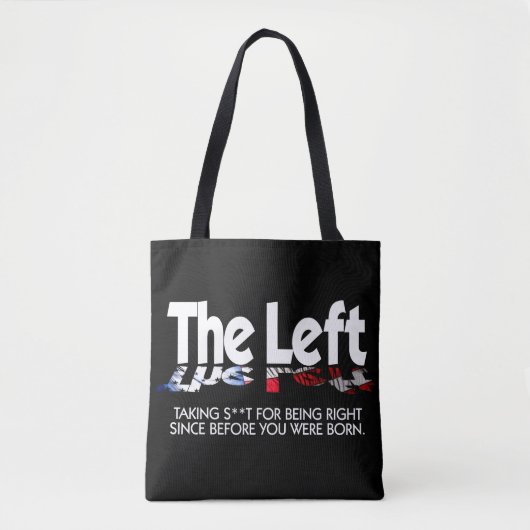 All-Over-Print Canvas tas - links, gedefinieerd... (Voorkant)