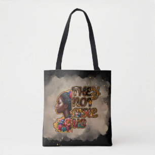 All-over-print Canvas tas, medium - ze houden niet Tote Bag