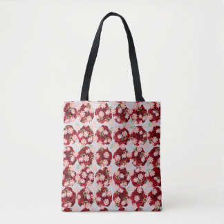 All-Over-Print Canvas tas met Flourish Pattern Des