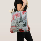 All-Over-Print Canvas tas "Paris Style" (Dichtbij)