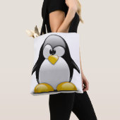 All-Over-Print Canvas Tas. Pinguïn. Tote Bag (Dichtbij)
