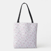 All-over Print - Canvas tas - Shabby Chic Blossom (Achterkant)