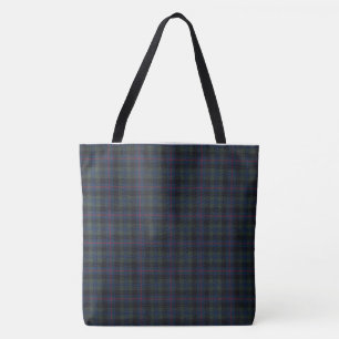 All-Over-Print Canvas tas van Tartan, groot