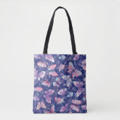 All-Over-Print Canvas tas, vlinderpatroon Tote Bag (Voorkant)