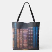 All-Over-Print Canvas tas voor bibliotheekboeken,  (Achterkant)
