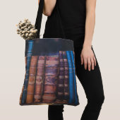 All-Over-Print Canvas tas voor bibliotheekboeken,  (Dichtbij)