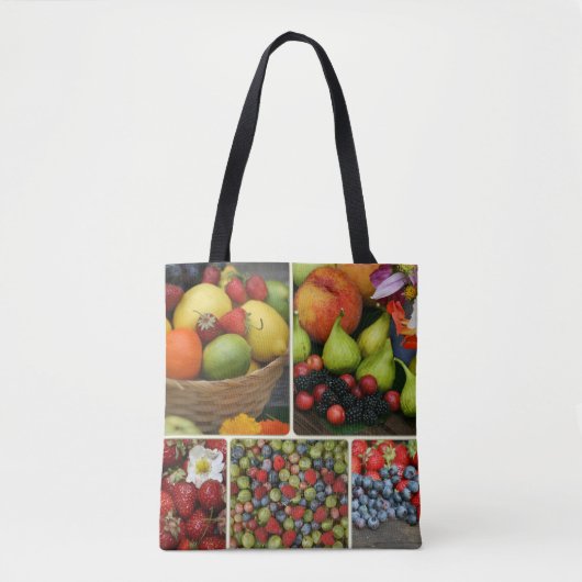 All-Over-Print Canvas tas voor fruitcollage (Voorkant)