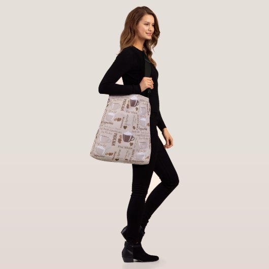 All-Over-Print Cross Body Bag, medium Crossbody Tas (Op model)