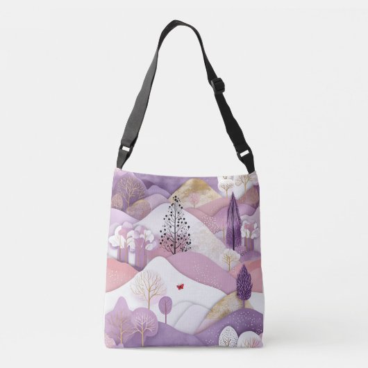 All-Over-Print Cross Body Bag, medium Crossbody Tas (Achterkant)