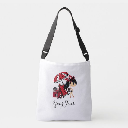 All-Over-Print Cross Body Bag, medium Crossbody Tas (Voorkant)